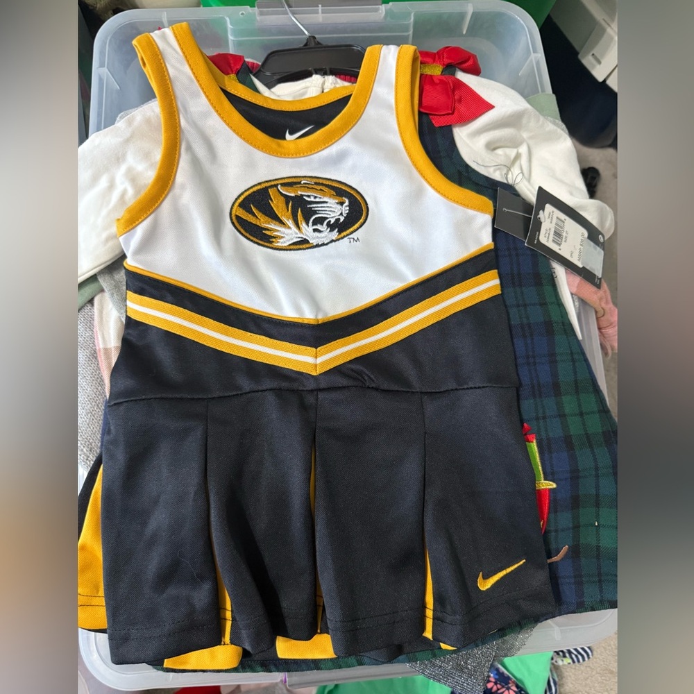 Nike Girls Mizzou Cheerleader Dress Size 2T